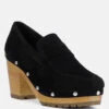 OSAGE Black Clogs Loafers In Fine Suede 1 OSAGE Black Clogs Loafers In Fine Suede -Her Shoe World 1 d8706b1d c6f1 4bb5 a69c 91cd099eb333