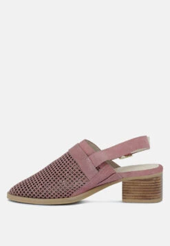 ROSALIE Blush Block Heeled Sandal -Her Shoe World 762X110004