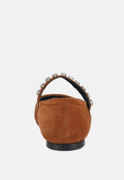 ASSISI Tan Fine Suede Mary Jane Ballet Flats 12 ASSISI Tan Fine Suede Mary Jane Ballet Flats -Her Shoe World ASSISIFineSuedeMaryJaneBalletBlats RCSH3269 Tan 6