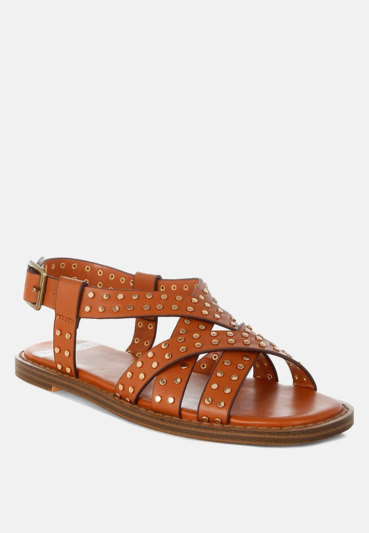 Anemone Studded Flat Gladiator Sandals 4 Anemone Studded Flat Gladiator Sandals - Image 2