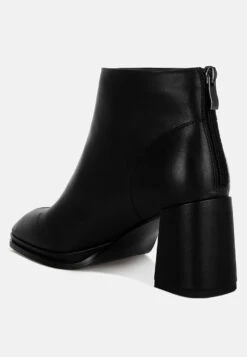 Armada Genuine Leather Square Toe Boots -Her Shoe World ArmadaGenuineLeatherSquareToeBootsRCSH5009 4