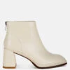 Armada Genuine Leather Square Toe Boots 1 Armada Genuine Leather Square Toe Boots -Her Shoe World Armada Genuine Leather Square Toe Boots RCSH5009 OFF WHITE 6