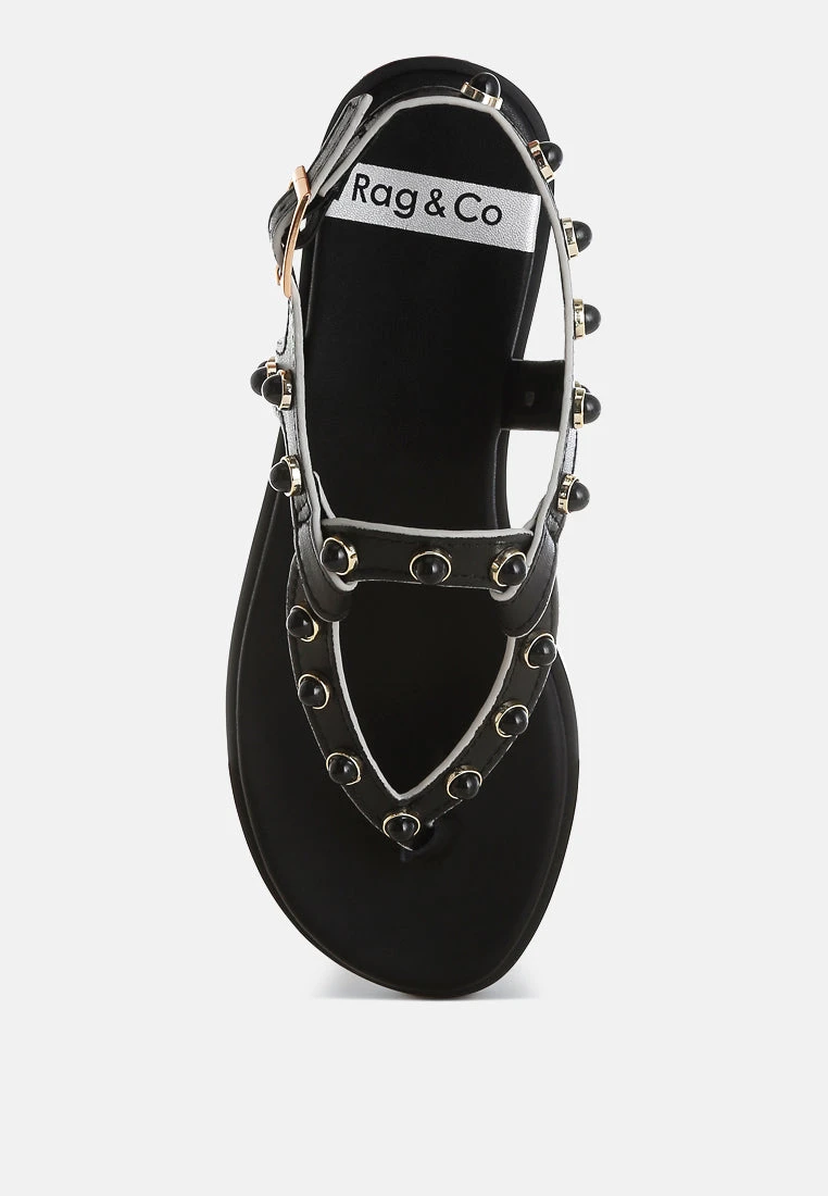 Avens Pearl Rivet Studded Flats 6 Avens Pearl Rivet Studded Flats - Image 4