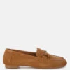 Awen Monochromatic Horsebit Real Suede Loafers 1 Awen Monochromatic Horsebit Real Suede Loafers -Her Shoe World AwenMonochromaticHorsebitRealSuedeLoafersRCSH5479TAN 6