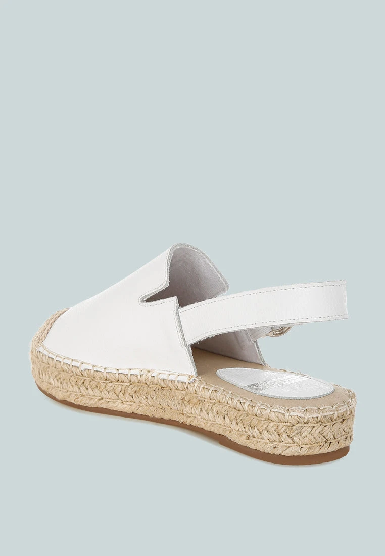 Azula Genuine Leather Espadrilles Sandals 5 Azula Genuine Leather Espadrilles Sandals - Image 3