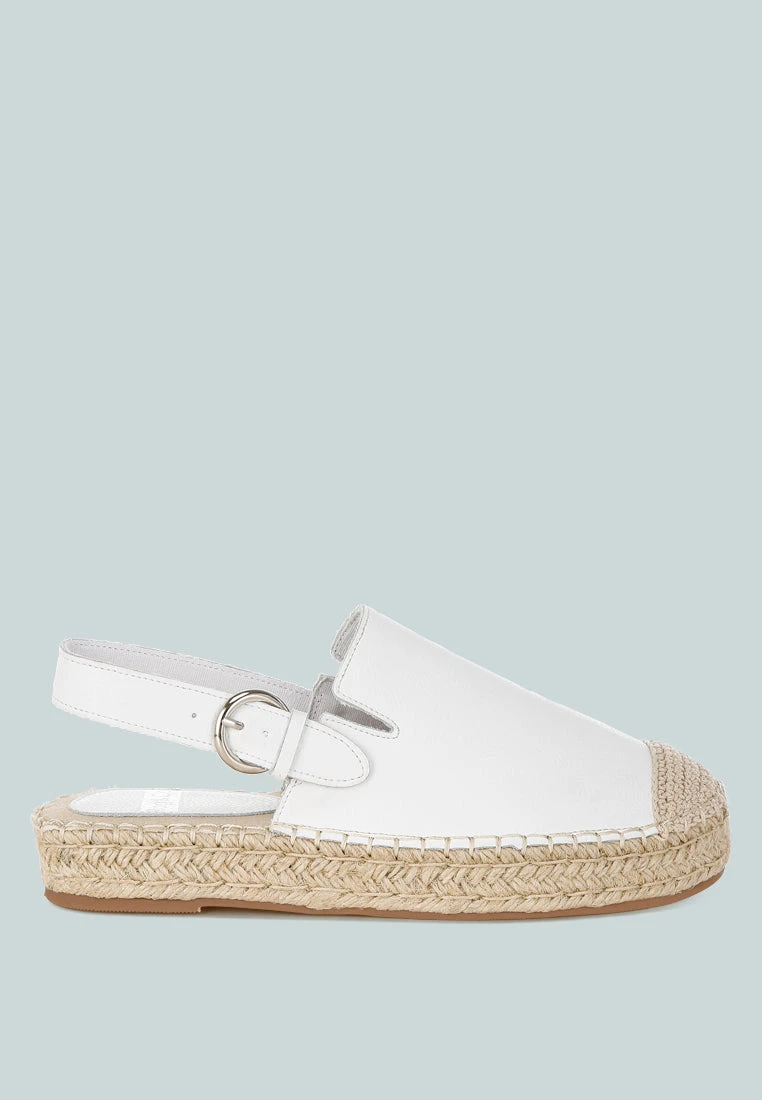 Azula Genuine Leather Espadrilles Sandals 3 Azula Genuine Leather Espadrilles Sandals