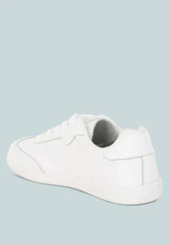 Bostonia Real Leather Casual Sneakers -Her Shoe World Bostonia Real Leather Casual Sneakers RCSH5553 WHITE 1