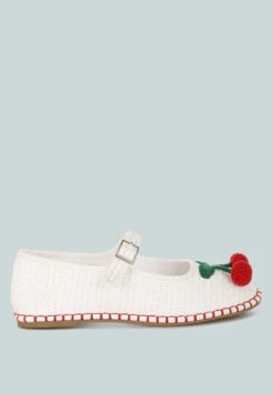 Brunch Date Cherry Accent Mary Jane Flats