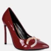 COCKTAIL Buckle Embellished Stiletto Pump Shoes In Burgundy 1 COCKTAIL Buckle Embellished Stiletto Pump Shoes In Burgundy -Her Shoe World COCKTAILDiamanteStilettoPumpShoesinBurgundy RCH3868Burgundy 2 59cf7a12 f32a 461d 8716 1413d75ebd3f