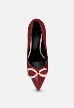 COCKTAIL Buckle Embellished Stiletto Pump Shoes In Burgundy 13 COCKTAIL Buckle Embellished Stiletto Pump Shoes In Burgundy -Her Shoe World COCKTAILDiamanteStilettoPumpShoesinBurgundy RCH3868Burgundy 7 71eddbce dead 4927 92c4 9891be21c0ca