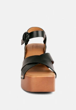 CRISTINA Cross Strap Embellished Heels In Black 12 CRISTINA Cross Strap Embellished Heels In Black -Her Shoe World CRISTINACrossStrapEmbellishedHeelsinBlackRCSH4210Black 4