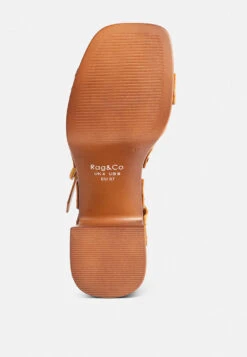 CRISTINA Cross Strap Embellished Heels In Light Tan 18 CRISTINA Cross Strap Embellished Heels In Light Tan -Her Shoe World CRISTINACrossStrapEmbellishedHeelsinLightTanRCSH4210Tan 1