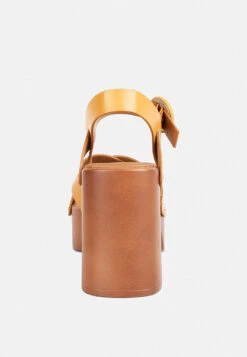 CRISTINA Cross Strap Embellished Heels In Light Tan 16 CRISTINA Cross Strap Embellished Heels In Light Tan -Her Shoe World CRISTINACrossStrapEmbellishedHeelsinLightTanRCSH4210Tan 2