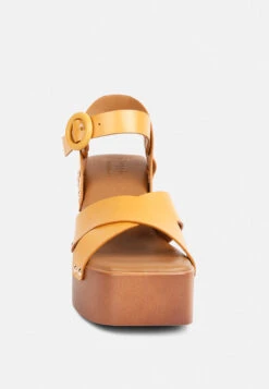 CRISTINA Cross Strap Embellished Heels In Light Tan 14 CRISTINA Cross Strap Embellished Heels In Light Tan -Her Shoe World CRISTINACrossStrapEmbellishedHeelsinLightTanRCSH4210Tan 5