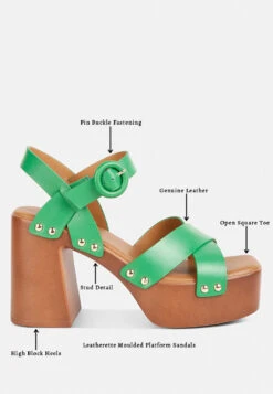 CRISTINA Cross Strap Embellished Heels In Green -Her Shoe World CRISTINACrossStrapEmbellishmentheelsinGreenRCSH4210Green 10