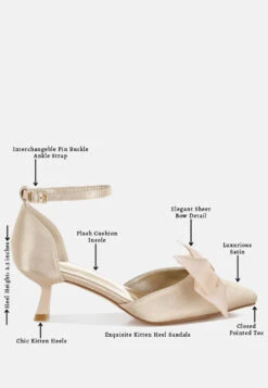 Cadell Bow Detail Satin Sandals -Her Shoe World Cadell Bow Detail Satin Sandals RCSH5114 BEIGE 12 dc7268bc bdfe 4141 a75f d365bd587e84