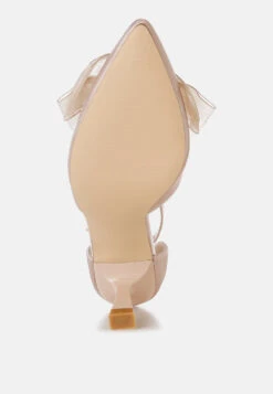 Cadell Bow Detail Satin Sandals -Her Shoe World Cadell Bow Detail Satin Sandals RCSH5114 BEIGE 3 14cd28d3 526f 479d beaa 0ae4535933cf