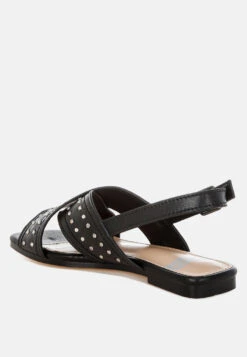 Calluna Stud Embellished Buckled Flats 19 Calluna Stud Embellished Buckled Flats -Her Shoe World Calluna Stud Embellished Buckled Flats RCSH5592 5