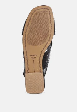 Calluna Stud Embellished Buckled Flats 21 Calluna Stud Embellished Buckled Flats -Her Shoe World Calluna Stud Embellished Buckled Flats RCSH5592 8