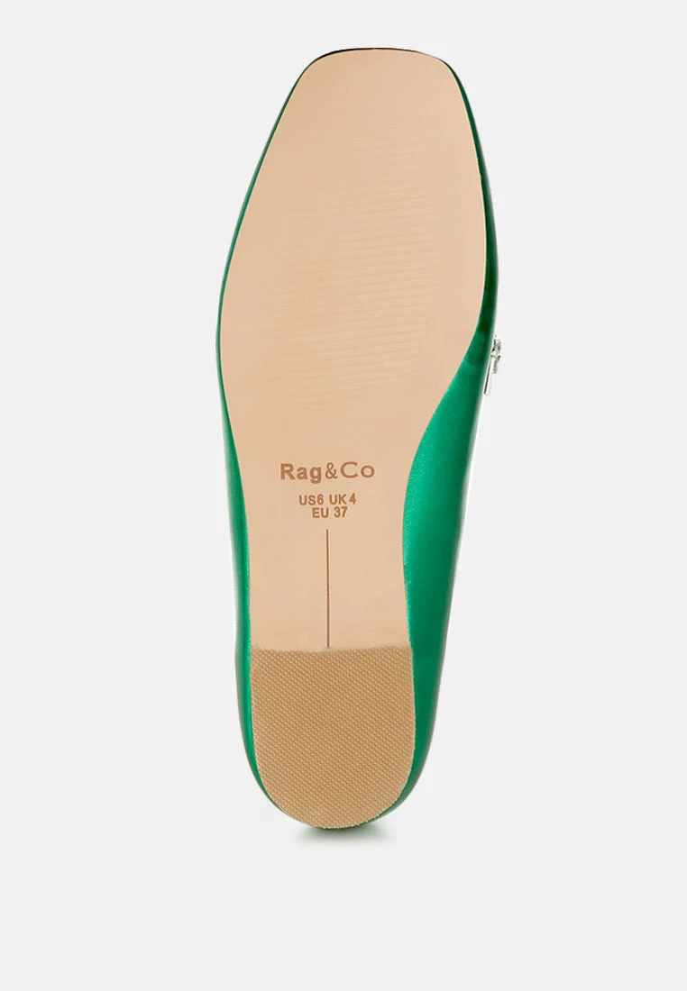 Celosia Metallic Diamante Strap Loafers 18 Celosia Metallic Diamante Strap Loafers - Image 16