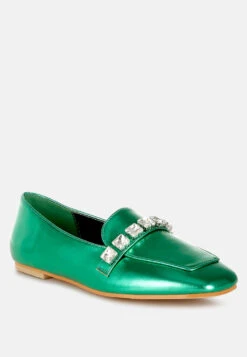 Celosia Metallic Diamante Strap Loafers 34 Celosia Metallic Diamante Strap Loafers -Her Shoe World Celosia Metallic Diamante Strap Loafers 7 54c4b273 d8c2 4461 8b2c d92ade07521d
