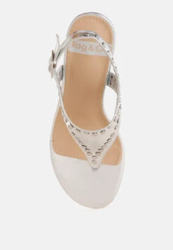 Chan Metallic Studded Statement Heels 10 Chan Metallic Studded Statement Heels -Her Shoe World ChanMetallicStuddedStatementHeelsRCSH5629 7