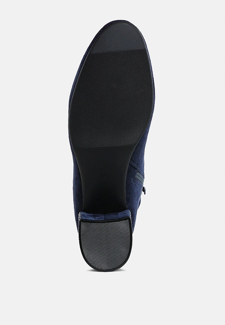 Chena Rhinestones Embellished Block Heel Boots 12 Chena Rhinestones Embellished Block Heel Boots - Image 10