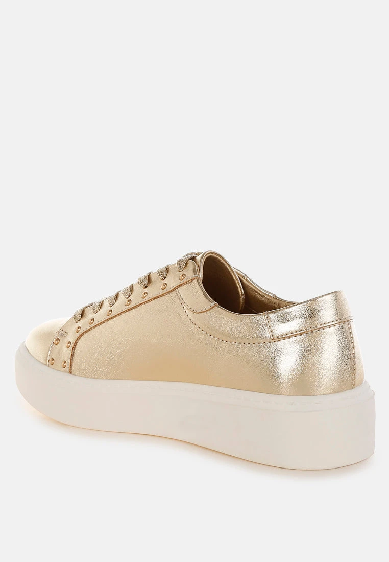 Cincinati Metallic Pleather Chunky Sneakers 4 Cincinati Metallic Pleather Chunky Sneakers - Image 3