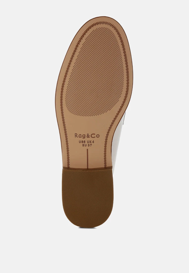 Clotilda Perforated Low Heel Loafers 7 Clotilda Perforated Low Heel Loafers - Image 5