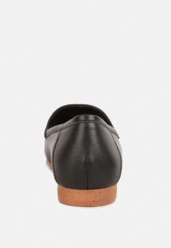 DARETH Horsebit Flat Heel Loafers In Black 14 DARETH Horsebit Flat Heel Loafers In Black -Her Shoe World DARETHHorsebitFlatHeelLoafersinBlackRCSH4076Black 1