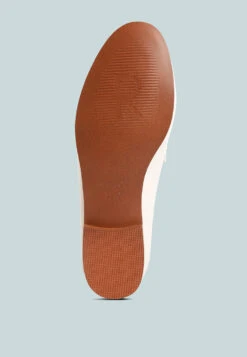 DARETH Horsebit Flat Heel Loafers In Off White -Her Shoe World DARETHHorsebitFlatHeelLoafersinOffWhiteRCSH4076OffWhite 7