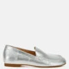 Dama Metallic Pleather Loafers -Her Shoe World DamaMetallicPleatherLoafersRCSH5121SILVER 5