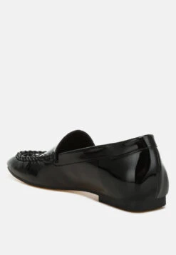Dama Patent Pleather Loafers 21 Dama Patent Pleather Loafers -Her Shoe World Dama Patent Pleather Loafers RCSH5121 BLACK 9