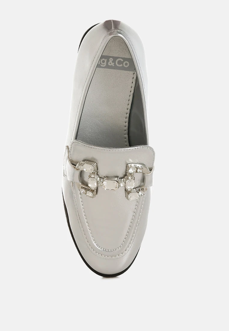Dendron Diamante Horsebit Metallic Loafers 12 Dendron Diamante Horsebit Metallic Loafers - Image 10
