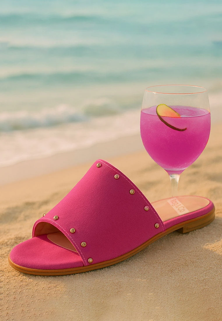 Odalia Soft Suede Leather Studded Flats 4 Odalia Soft Suede Leather Studded Flats - Image 2