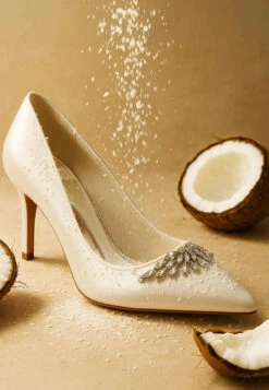 Rhodolia Diamante Brooch Detail Satin Pumps 32 Rhodolia Diamante Brooch Detail Satin Pumps -Her Shoe World Done 0029 RCSH5306