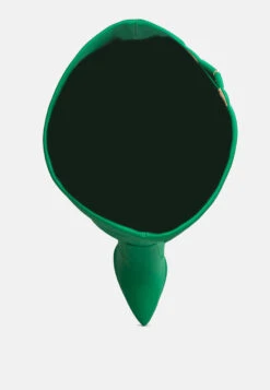 CYBER-PUNK High Platform Long Boots In Green -Her Shoe World DoubleDeckerPlatformKneeLengthBoots RCSH3440 Green 3