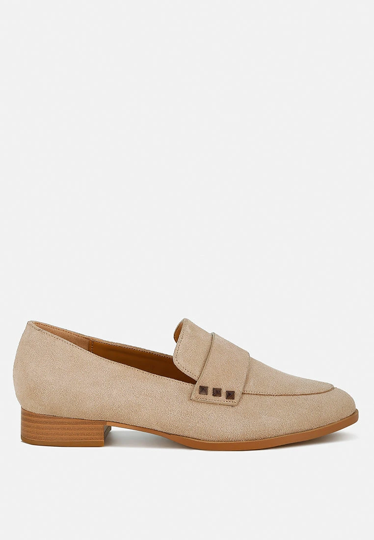 Durance Studded Genuine Suede Loafers 3 Durance Studded Genuine Suede Loafers