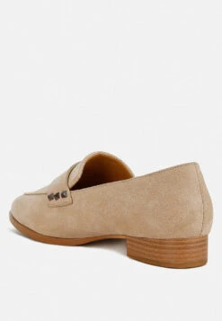Durance Studded Genuine Suede Loafers 19 Durance Studded Genuine Suede Loafers -Her Shoe World DuranceStuddedSuedeLoafers RCSH4844 sand 14