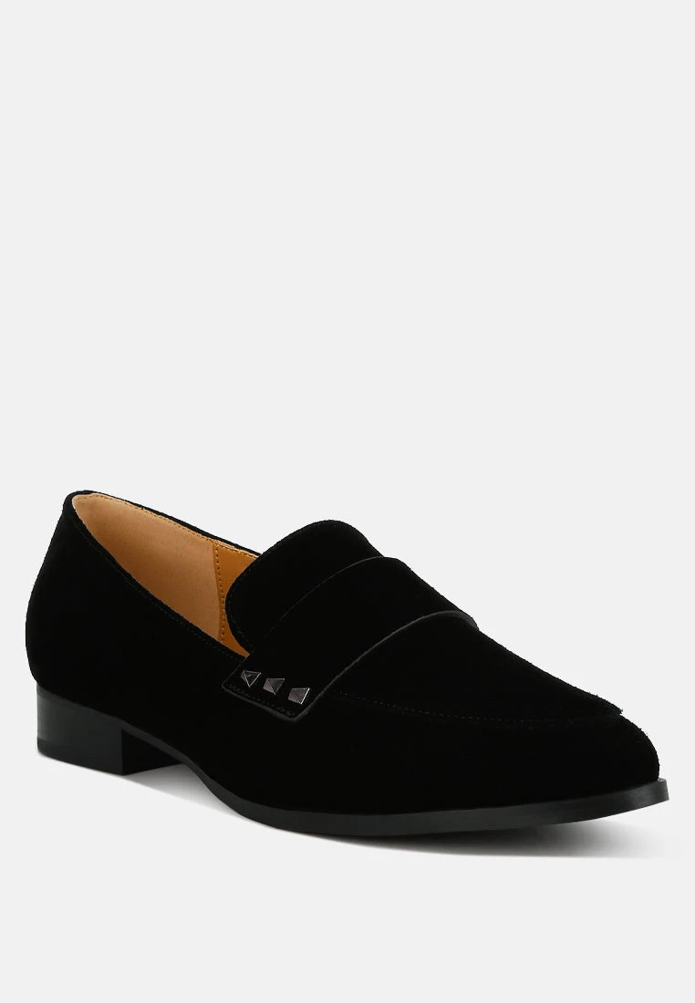 Durance Studded Genuine Suede Loafers 11 Durance Studded Genuine Suede Loafers - Image 9