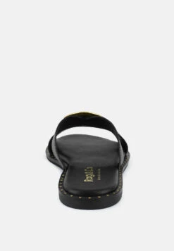 EUDORA Embellished Black Slip-ons 20 EUDORA Embellished Black Slip-ons -Her Shoe World EUDORAEmbellishedBlackSlip ons RCSH4092 BLACK 4