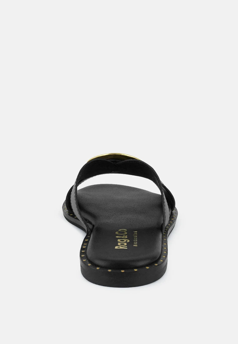 EUDORA Embellished Black Slip-ons 7 EUDORA Embellished Black Slip-ons - Image 5