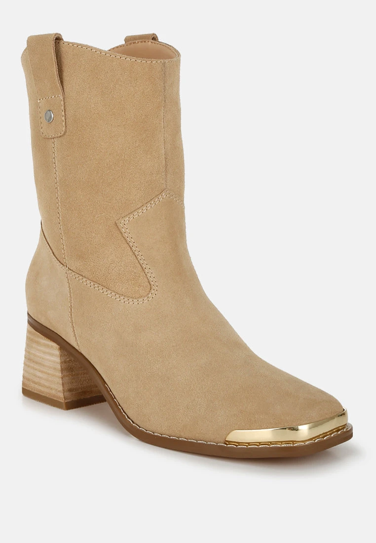Emberly Suede Square Toe Ankle Boots 5 Emberly Suede Square Toe Ankle Boots - Image 3