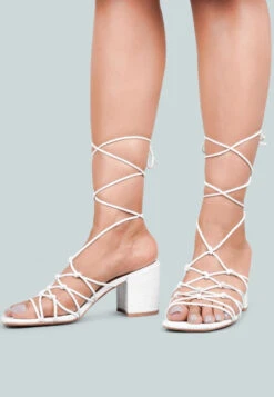 FONDA Croc Patterned White Handcrafted Lace Up Sandal 13 FONDA Croc Patterned White Handcrafted Lace Up Sandal -Her Shoe World FONDACrocPatternedWhiteHandcraftedLaceUpSandal RCSH2391 White 6