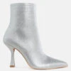 Farnak Metallic Pointed Toe Ankle Boots 2 Farnak Metallic Pointed Toe Ankle Boots -Her Shoe World FarnakMetallicPointedToeAnkleBootsRCSH5023SILVER 15