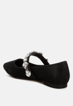 Flavia Diamante Brooch Glitter Ballerinas -Her Shoe World Flavia Diamante Brooch Glitter Ballerinas RCSH5302 BLACK 1 cb01f86e 1e87 4940 a74e 8bbe56ea15a4