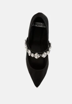 Flavia Diamante Brooch Glitter Ballerinas -Her Shoe World Flavia Diamante Brooch Glitter Ballerinas RCSH5302 BLACK 4 766a3b84 2d71 4071 a19b e2790cca1ec0
