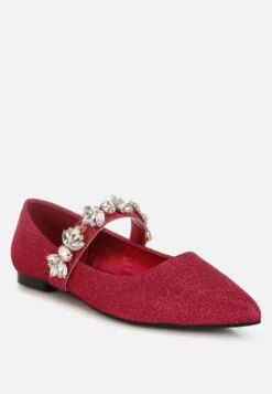 Flavia Diamante Brooch Glitter Ballerinas -Her Shoe World Flavia Diamante Brooch Glitter Ballerinas RCSH5302 FUCHSIA 6 277e9a8f f42e 467a 96b6 88ca8c8523ce
