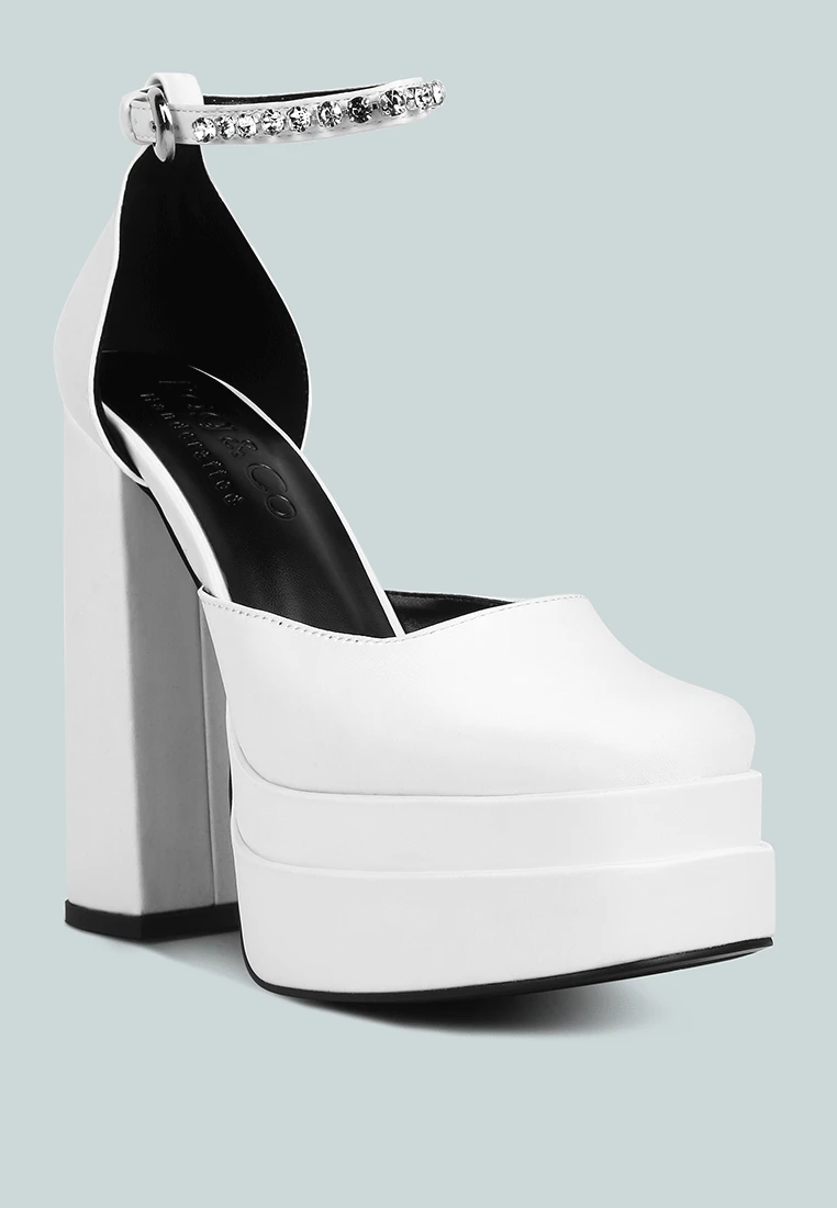 MARTINI White Sky High Platform Sandals 3 MARTINI White Sky High Platform Sandals