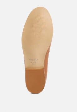 HOLDA Horsebit Embellished Loafers With Stitch Detail In Tan -Her Shoe World HOLDAHorsebitEmbelishedLoafersWithStitchDetailinTanRCSH4129Tan 1 8